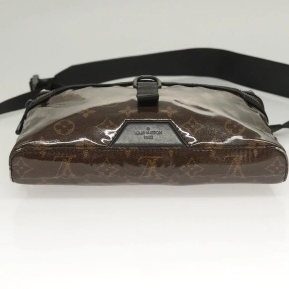 LOUIS VUITTON Monogram Glaze Messenger PM Bag Brown Black M43895 LV Auth bs26815 - Picture 6 of 14